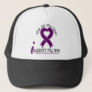 Casquette La maladie d'Alzheimers je soutiens mon épouse