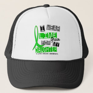 Casquette La maladie de Lyme je porte le vert de chaux pour