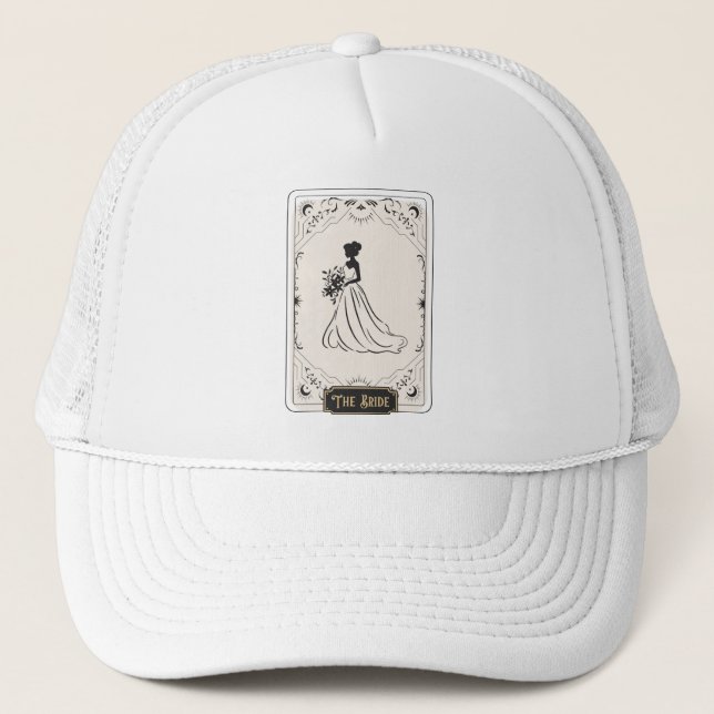 Casquette La mariée Tarot Chance Enterrement de vie de jeune (Devant)