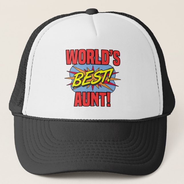Casquette La meilleure tante du monde (Devant)