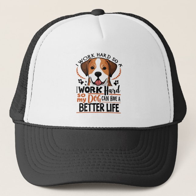 Casquette La meilleure vie des chiens (Devant)