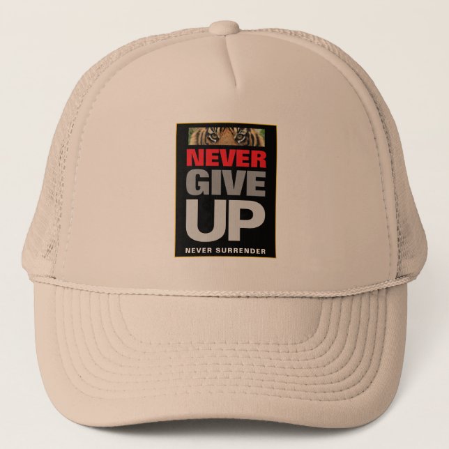 Casquette La motivation n'abandonne jamais la reddition de K (Devant)