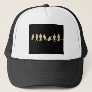 Casquette La musique note le destin animal d'oiseau de burea