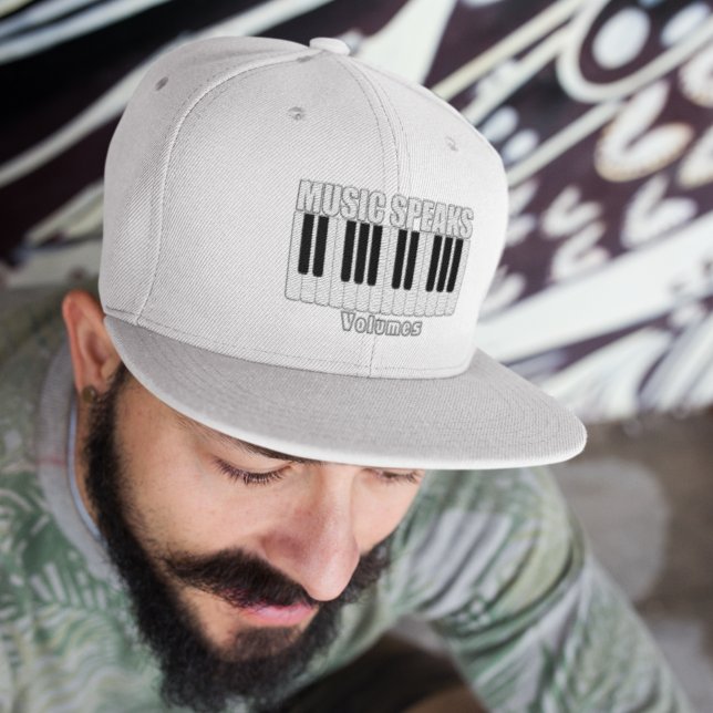 Casquette La Musique Personnalisée Rouge Parle Citation Insp (Créateur téléchargé)