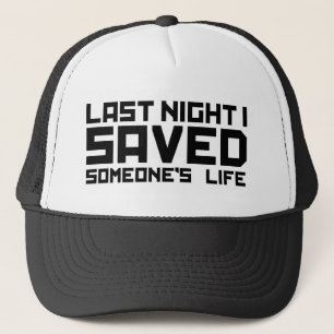 Casquette La nuit dernière le DJ a sauvé ma vie