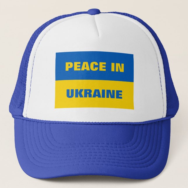CASQUETTE LA PAIX EN UKRAINE TRUCKER HAT (Devant)