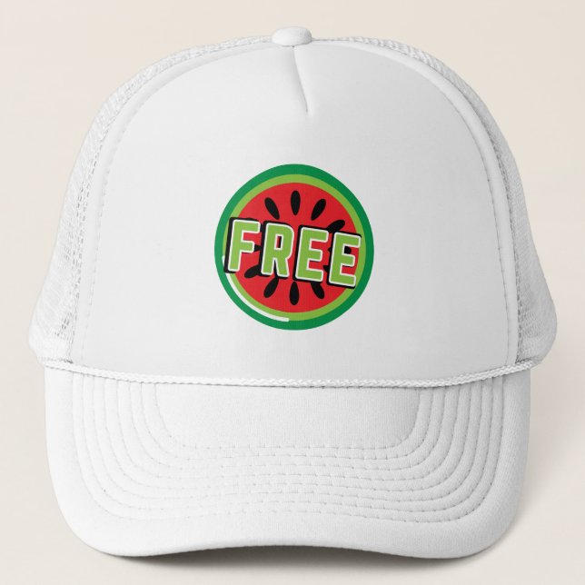 Casquette La pastèque Palestine libre - Liberté pour les Pal (Devant)