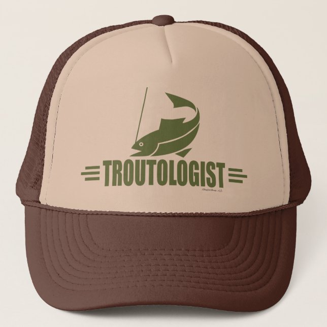 Casquette La pêche à la truite (Devant)
