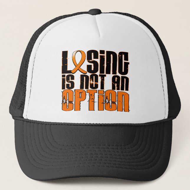 Casquette La perte n'est pas une leucémie d'option (Devant)