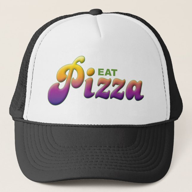 Casquette La pizza mangent (Devant)