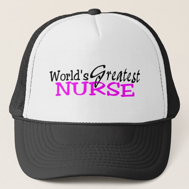 Casquette La plus grande infirmière des mondes (Devant)