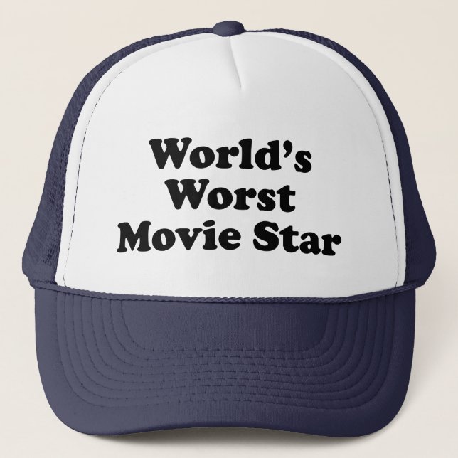 Casquette La plus mauvaise star de cinéma du monde (Devant)