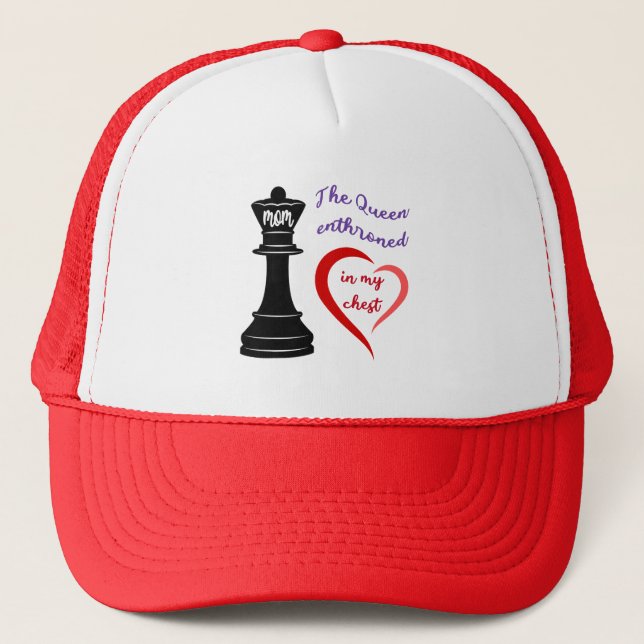 Casquette La reine de mon coeur (Devant)