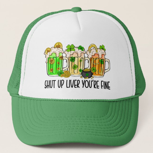 Casquette "La Saint Patrick's Day encourage (Devant)