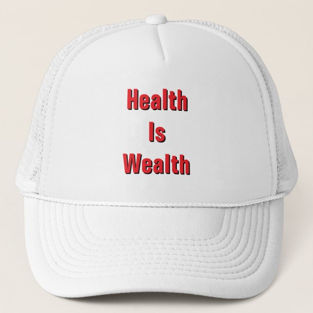 Casquette La santé est une richesse  (Devant)
