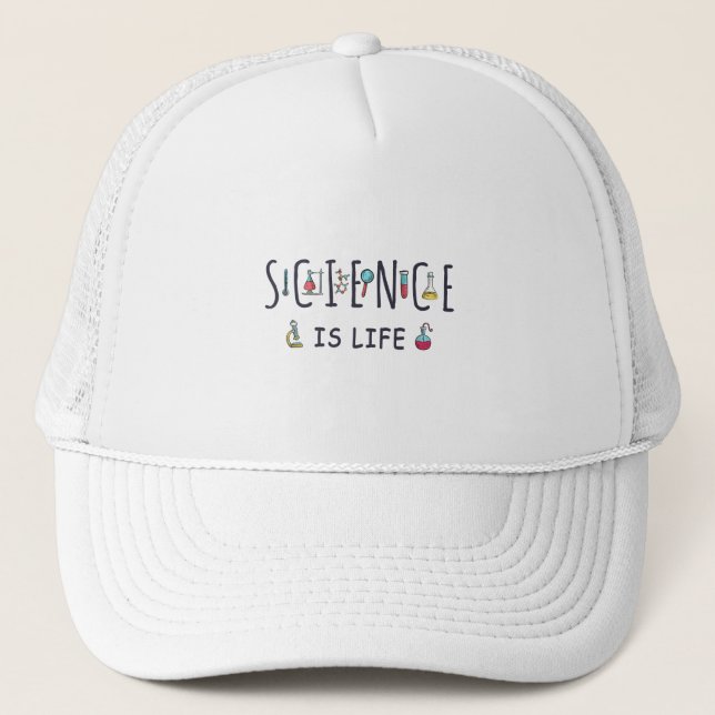 Casquette La science est la vie (Devant)