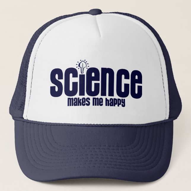CASQUETTE LA SCIENCE…. ME REND HEUREUX (Devant)