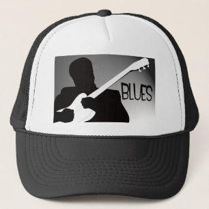 Casquette La silhouette du joueur de bleus avec un