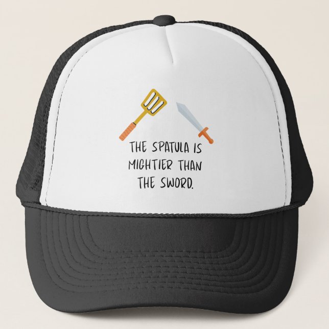 Casquette La Spatula est plus puissante que l'épée (Devant)