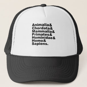Casquette La taxonomie de l'homme   Du règne à l'espèce
