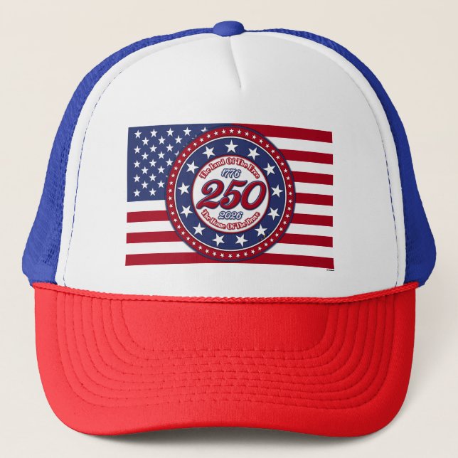 Casquette La Terre Des Libres La Maison Des Braves Drapeau U (Devant)