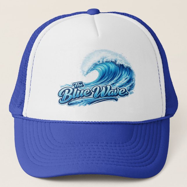 Casquette La vague bleue arrive ! Votez démocrate, 2026 (Devant)