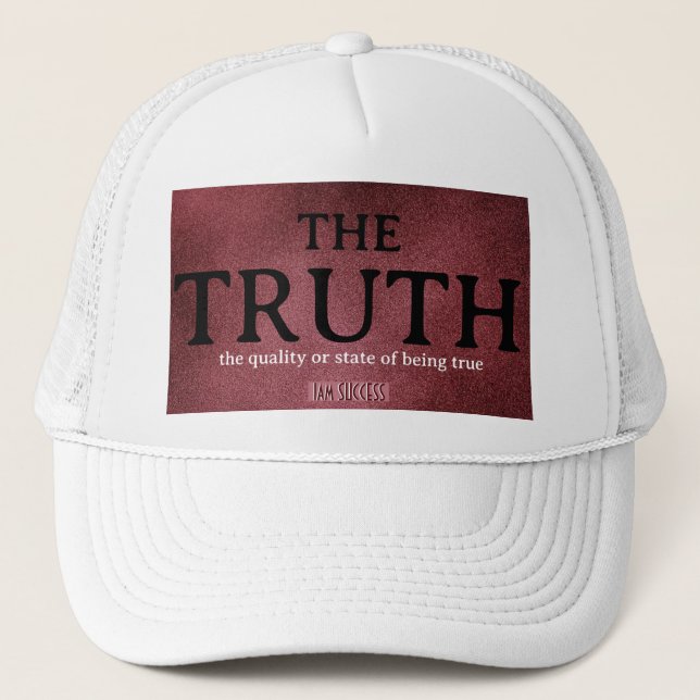 CASQUETTE LA VÉRITÉ (Devant)
