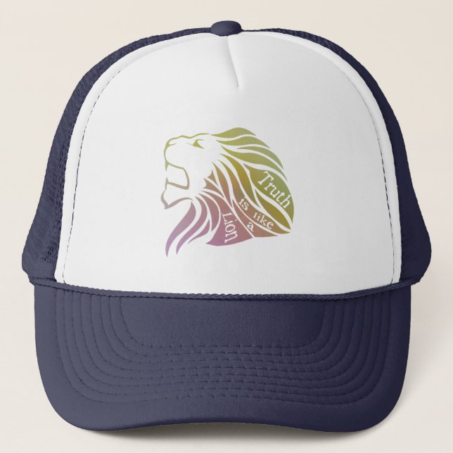 Casquette La vérité est comme un chapeau de Lion Trucker (Devant)