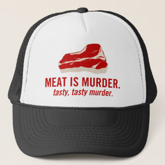 Casquette La viande est meurtre, meurtre savoureux