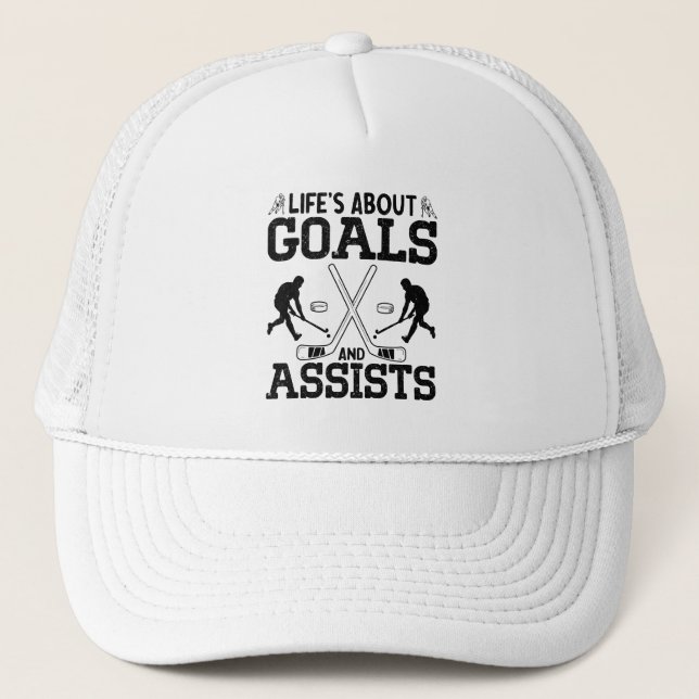 Casquette La vie à propos des objectifs et aide l'amateur de (Devant)