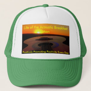 Casquette La vie de l'homme acoustique de petit déjeuner