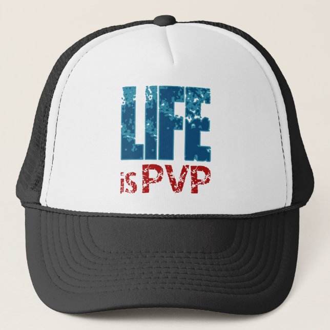 Casquette La vie est conception de Gamer de PVP (Devant)