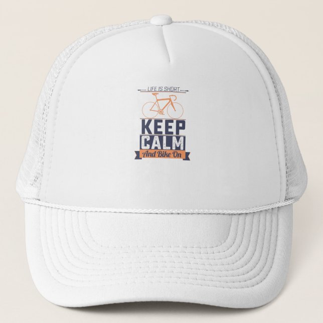 Casquette La vie est courte (Devant)