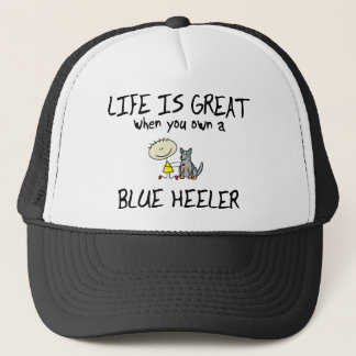 Casquette La vie est grand Heeler bleu