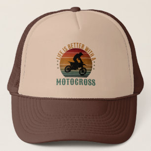 CASQUETTE LA VIE EST MEILLEURE AVEC UN CHAPEAU DE TRUCKER MO
