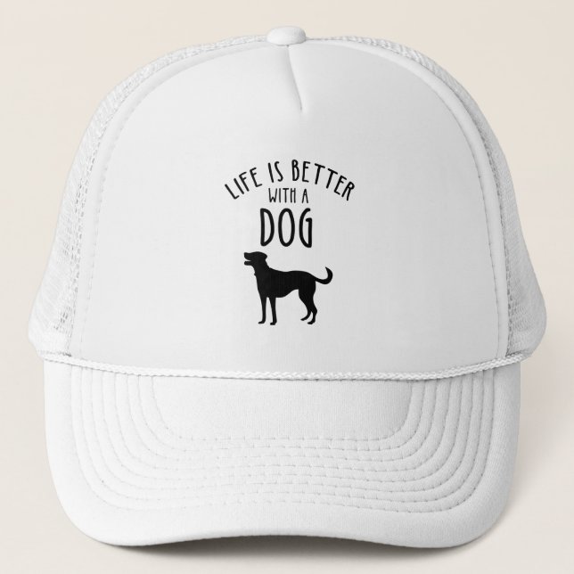 Casquette La Vie Est Meilleure Avec Un Chien (Devant)