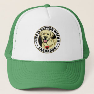 Casquette La Vie Est Meilleure Avec Une race Blanche De Chie