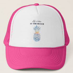 Casquette La vie est meilleure Plage Ananas Vacances en fami