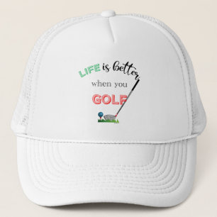 Casquette La vie est meilleure quand vous citez GOLF, Golf C