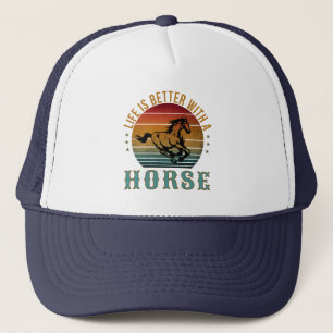 CASQUETTE LA VIE EST MIEUX AVEC UN CHEVAL