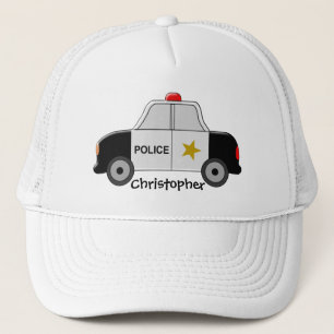 Casquette La voiture de police ajoutent juste le nom
