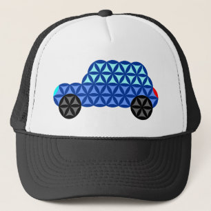 Casquette La Voiture De Vie - Formes Sacrées B1, Bleu.