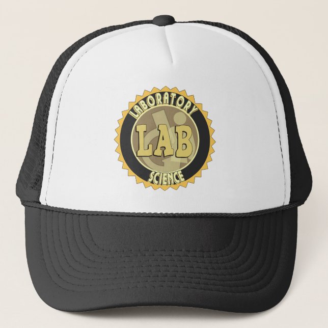 CASQUETTE LAB BADGE LABORATOIRE SCIENCE (Devant)