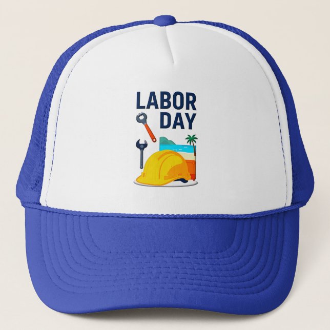 Casquette Labor Day Construction Worker Helmet Design (Devant)