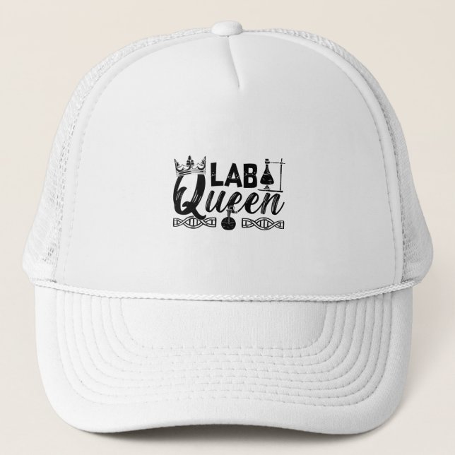 Casquette Laboratoire Queen Lab Tech Laboratoire Technicien  (Devant)