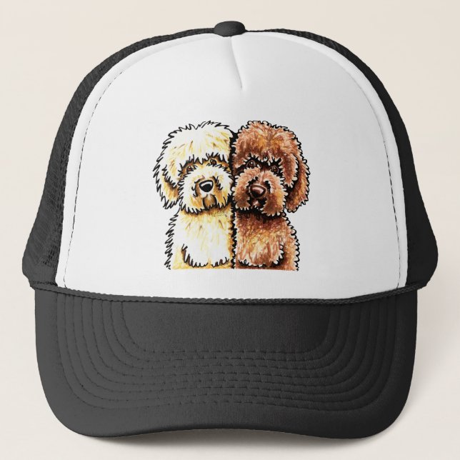 Casquette Labradoodures au chocolat à la crème (Devant)
