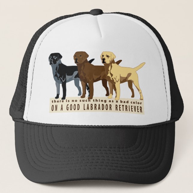 Casquette Labrador retriever 3 couleurs (Devant)