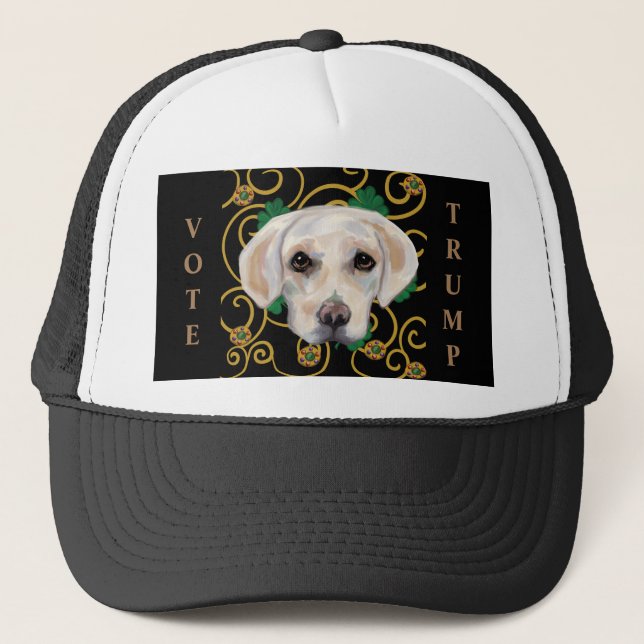 Casquette Labrador Retriever blanc (Devant)