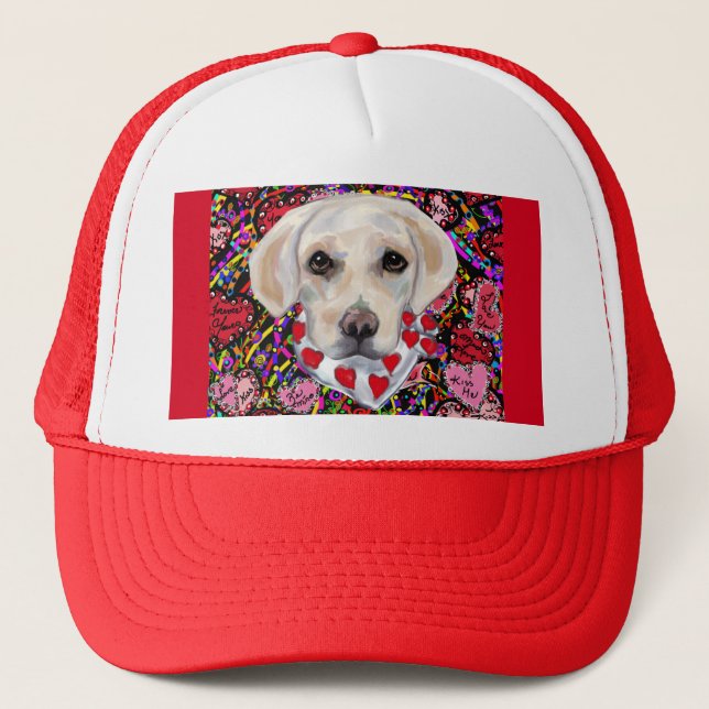 Casquette Labrador Retriever blanc (Devant)