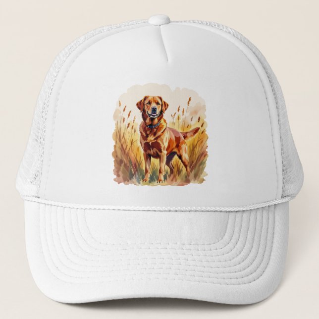 Casquette Labrador Retriever Chien Rouge Renard (Devant)